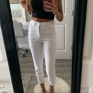 Adika White denim Mom jeans